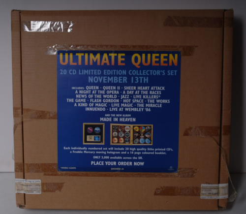 英20discs CD Queen Ultimate Collection 724383500925 Parlophone 未開封 /05000 QUEEN The Ultimate Collection Gold Disc 20 CD Box Set